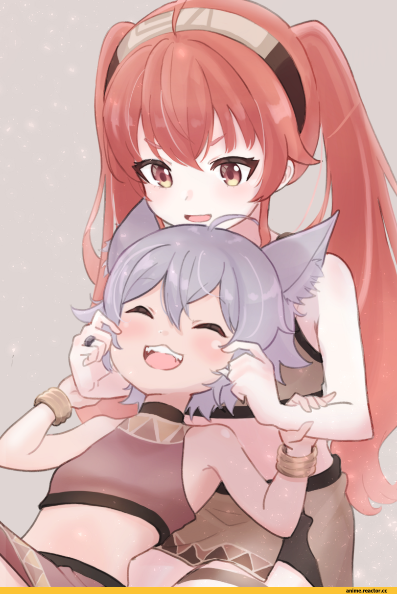 Anime,Аниме,фэндомы,Mushoku Tensei,Mushoku Tensei: Isekai Ittara Honki Dasu, Mushoku Tensei: Jobless Reincarnation,Eris Greyrat,Roxy Migurdia,Minitona Dedoldia,neko,Animal Ears (Anime),Kemonomimi, Девушки с ушками, Anime Ears,pixiv id 60496016,twintails,Anime,fandoms,Mushoku Tensei,Eris