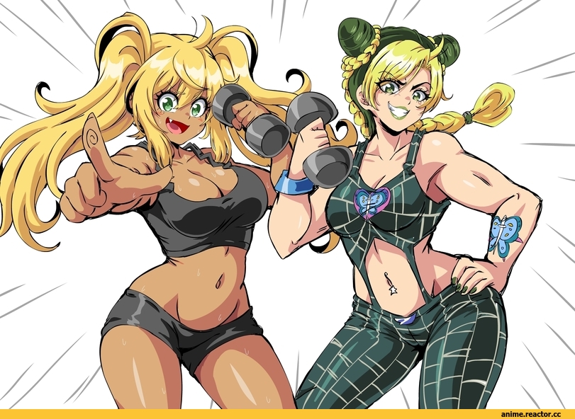 sakura hibiki,Danberu Nan Kiro Moteru?,Anime,Аниме,Jolyne Cujoh,JoJo&#039;s Bizarre Adventure,JoJo,stone ocean,bocodamondo,lawdy lewd,artist,Athletic Girl,Женские мускулы,разное,Female muscle art,sakura hibiki,danberu nan kiro moteru?,Anime,fandoms,kuujou jolyne,JoJo&#039;s Bizarre Adventure,stone